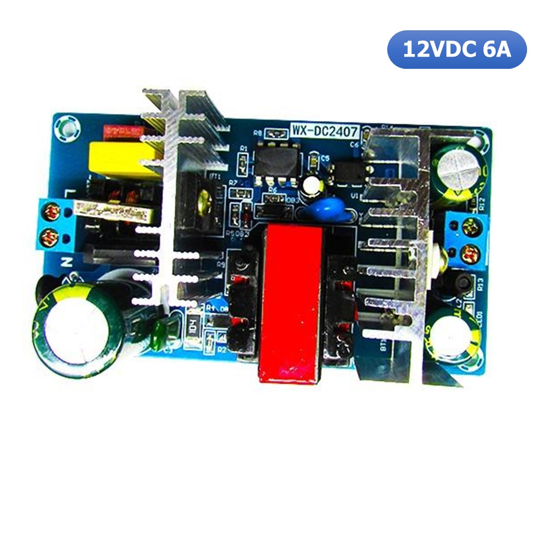 (1ชิ้น) AA611 ตัวแปลงไฟ สวิตช์จ่ายไฟ สวิตชิ่ง AC-DC Switching Power Supply Board 100-240VAC to 12VDC 6A 70W