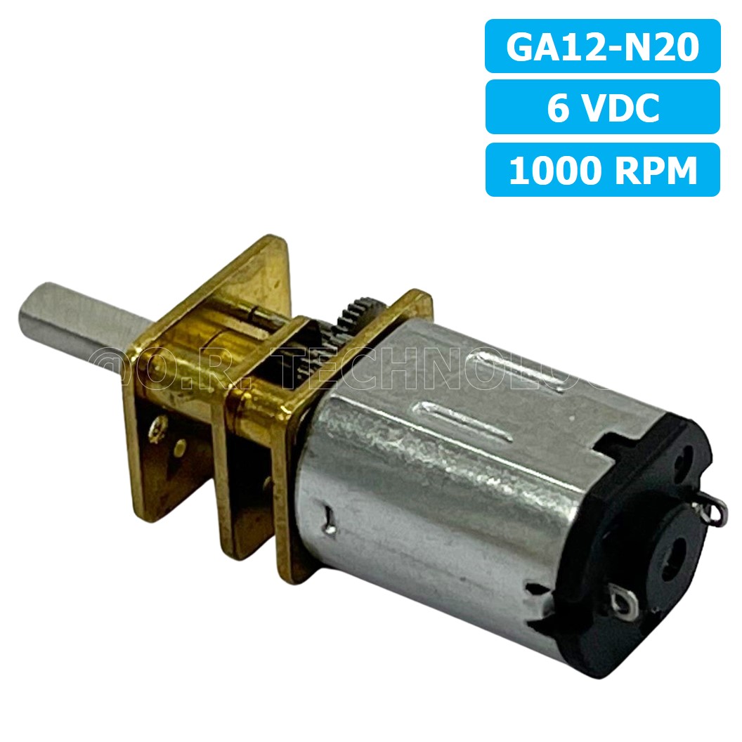 (1ชิ้น) JB272 มอเตอร์ มอเตอร์เกียร์ N20 6VDC 1000RPM Micro Gear Motor DC แกนขนาด 3mm D Shaft มอเตอร์ทดเฟือง GA12-N20 ไมโครมอเตอร์ มอเตอร์ขนาดเล็ก