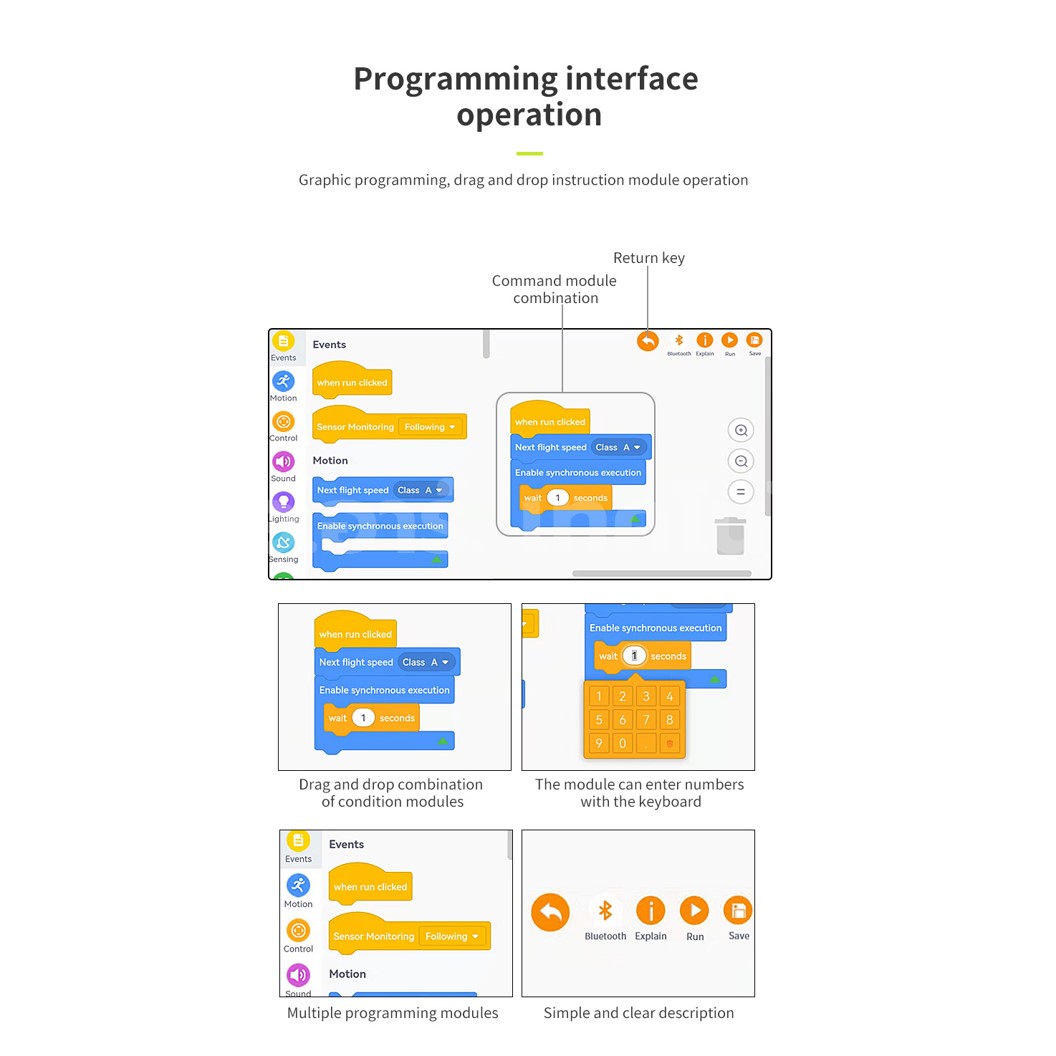 KEEYEE WORLD K96102 ตัวต่อเสริมทักษะ BLUE RACING CAR ของเล่นเสริมทักษะ ตัวต่อ Building Block STEAM Education Programmable Robot