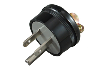 LK-7001(ME2592,ME1709) Grounding plug (Bakelite) 5-15P 15 Amp, 125 Volt "LKEW