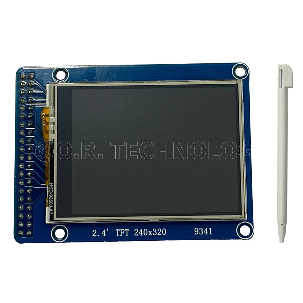 (1ชิ้น) AA137 โมดูลจอแสดงผล แบบสัมผัส พร้อมปากกา 2.4 Inch 40PIN TFT Touch Screen Module for UNO R3 Blue