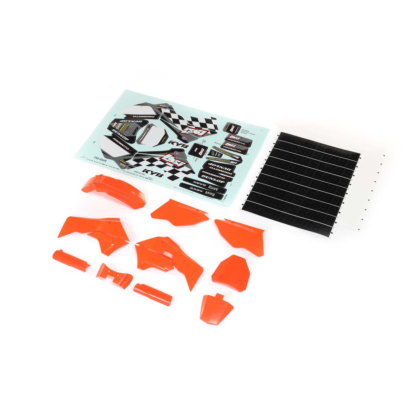 LOS260004 Orange Plastics with Wraps: Promoto-MX