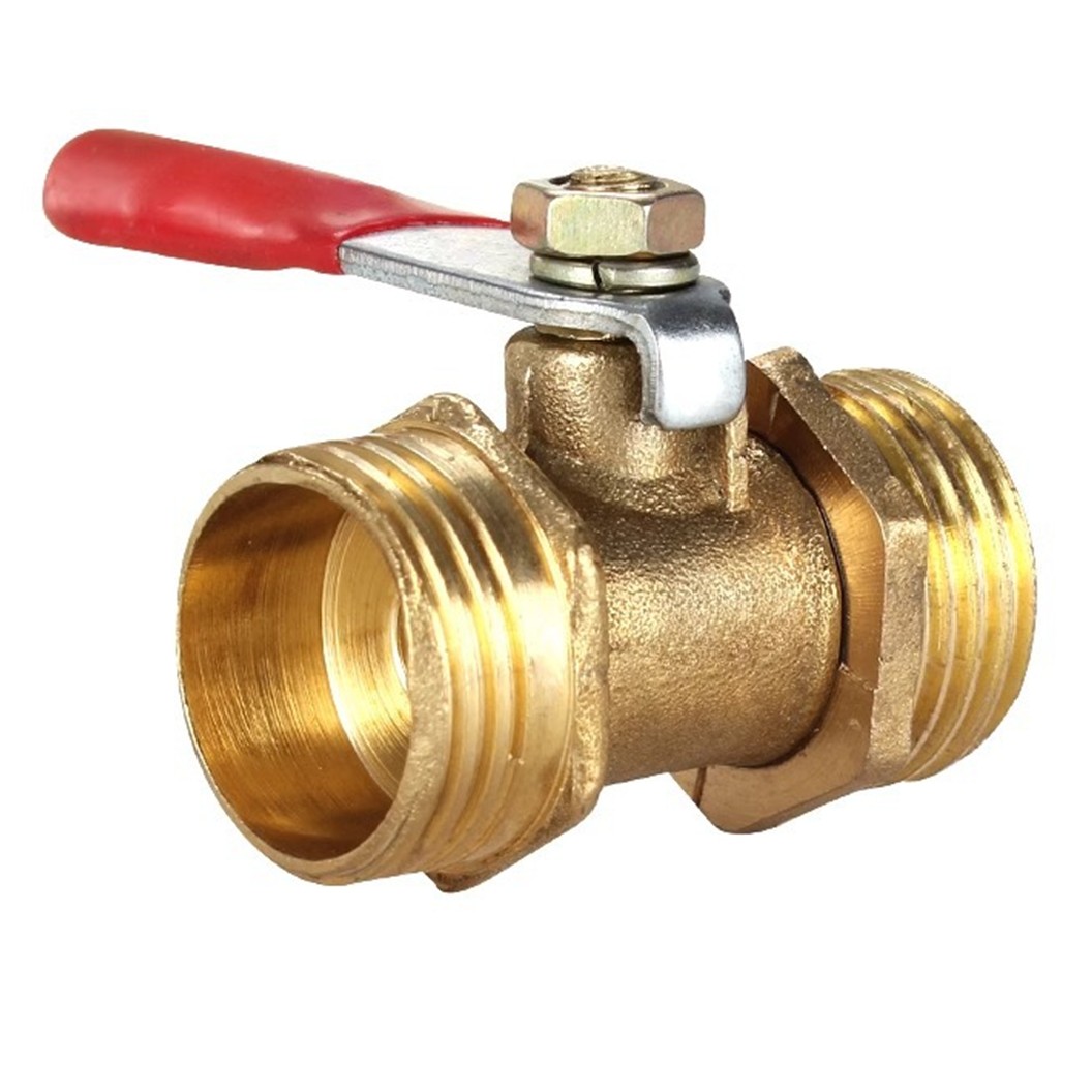 BVMM บอลวาล์วทองเหลือง เกลียวนอก-เกลียวนอก วาล์วลม ก้านแดง Air Brass Ball Valve Male-Male thread เกลียว ผู้-ผู้ ก๊อกลมทองเหลือง บอลวาล์วลม วาล์วลมทองเหลือง วาล์วปั๊มลม