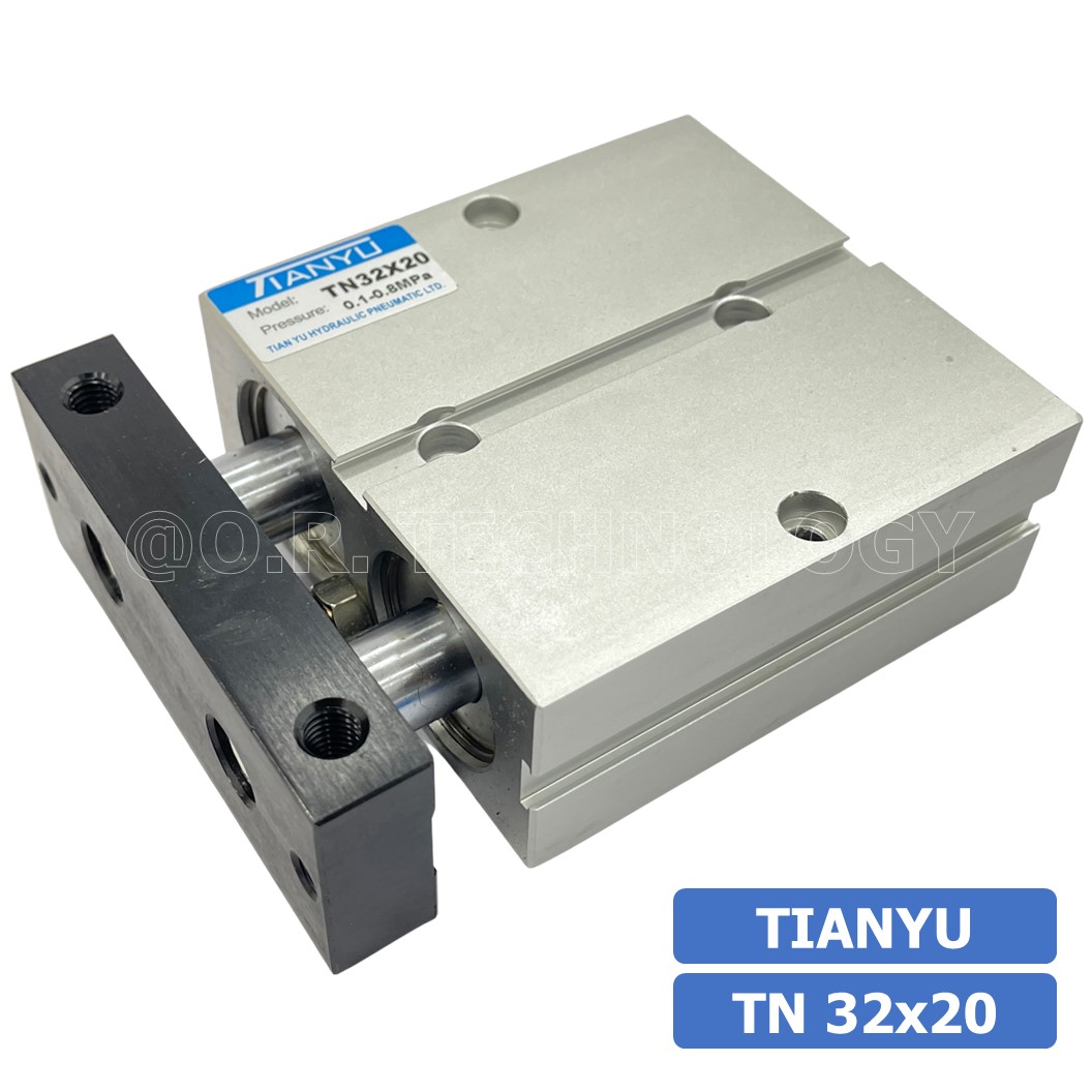 (1ชิ้น) TN 32x20 กระบอกลม แบบแกนคู่ กระบอกลมคอมแพ็ค 2 แกน Twin-Rod Cylinder compact Double-shaft Air Pneumatic