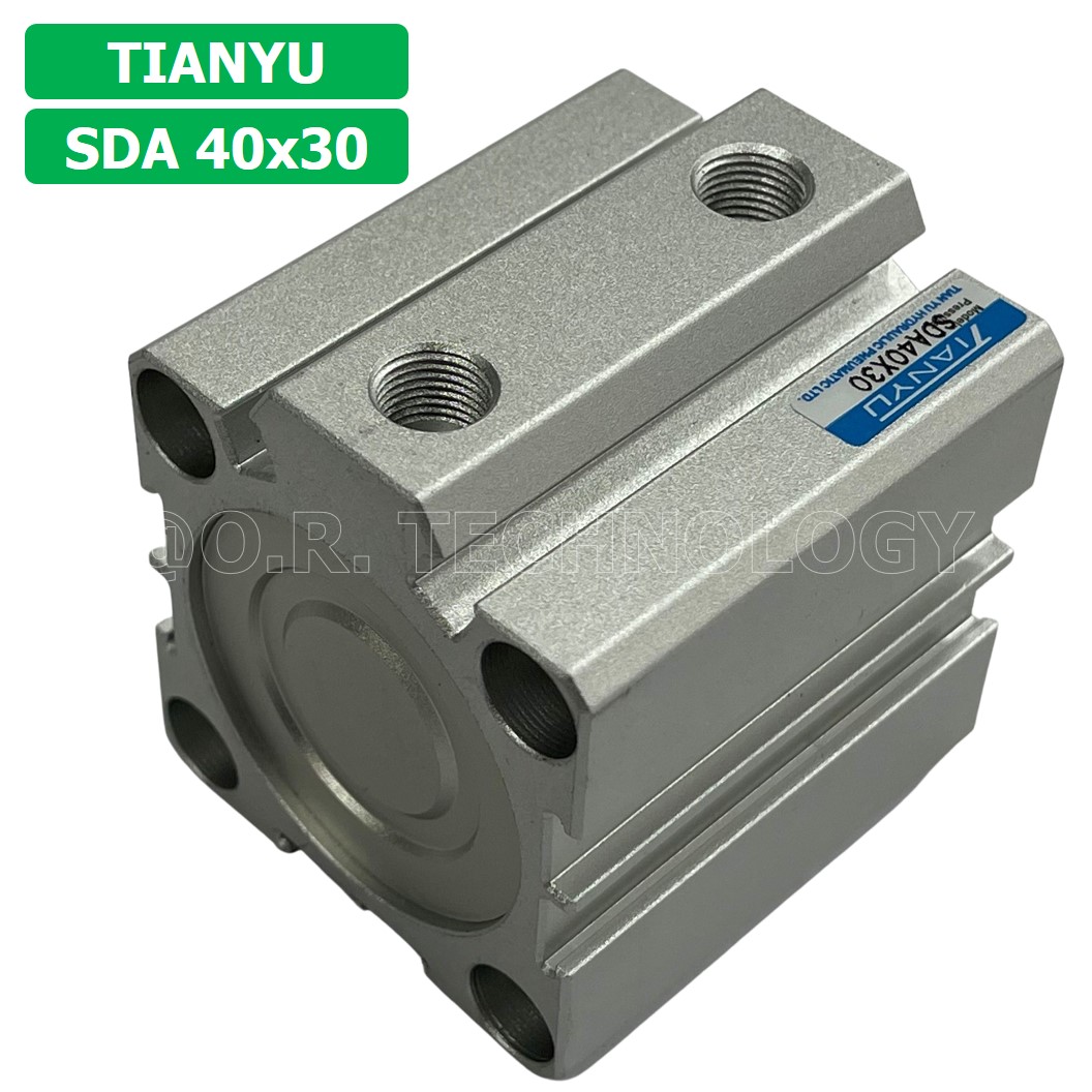 (1ชิ้น) SDA 40x30 กระบอกลมคอมแพค กระบอกลม รุ่นคอมแพค Compact Air Cylinder SDA Series แบบคอมแพค
