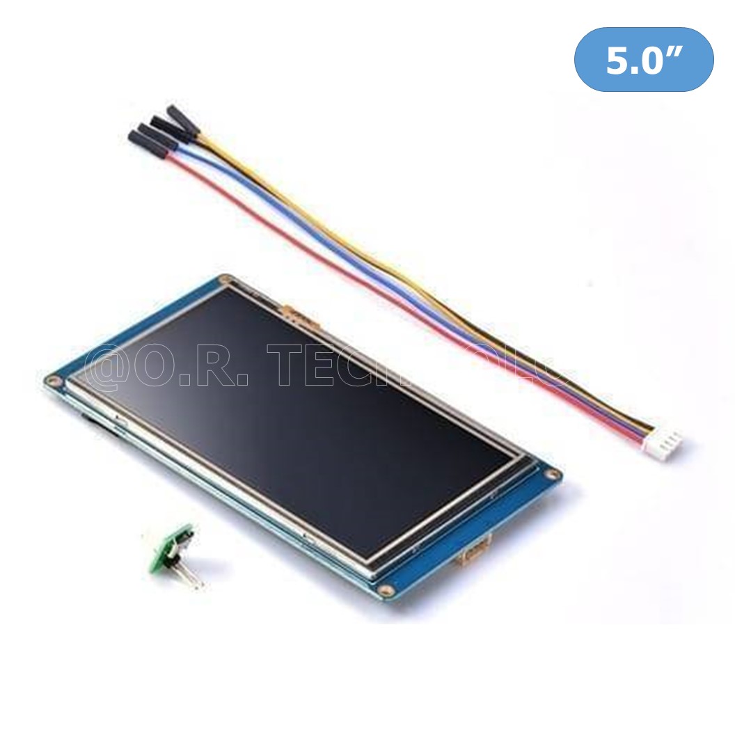 (1ชิ้น) AA297 จอแสดงผล แบบสัมผัส Nextion NX8048T050 ขนาด 5 นิ้ว Resistive Touch Screen Man-machine interface HMI kernel