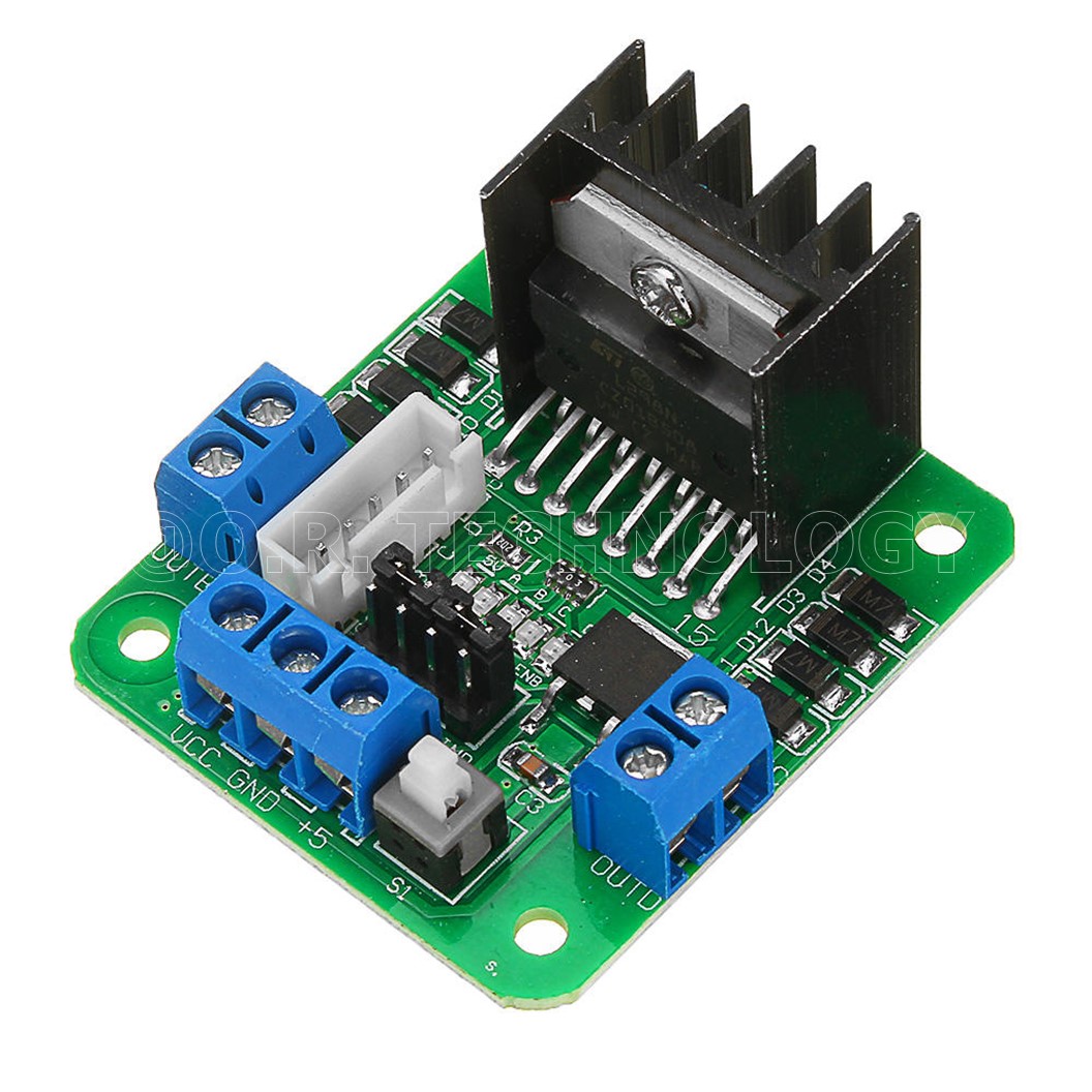 (1ชิ้น) NA107 โมดูลขับมอเตอร์ สเต็ปเปอร์มอเตอร์ บอร์ดไดรเวอร์ Green L298N Dual H Bridge DC Stepper Motor Board