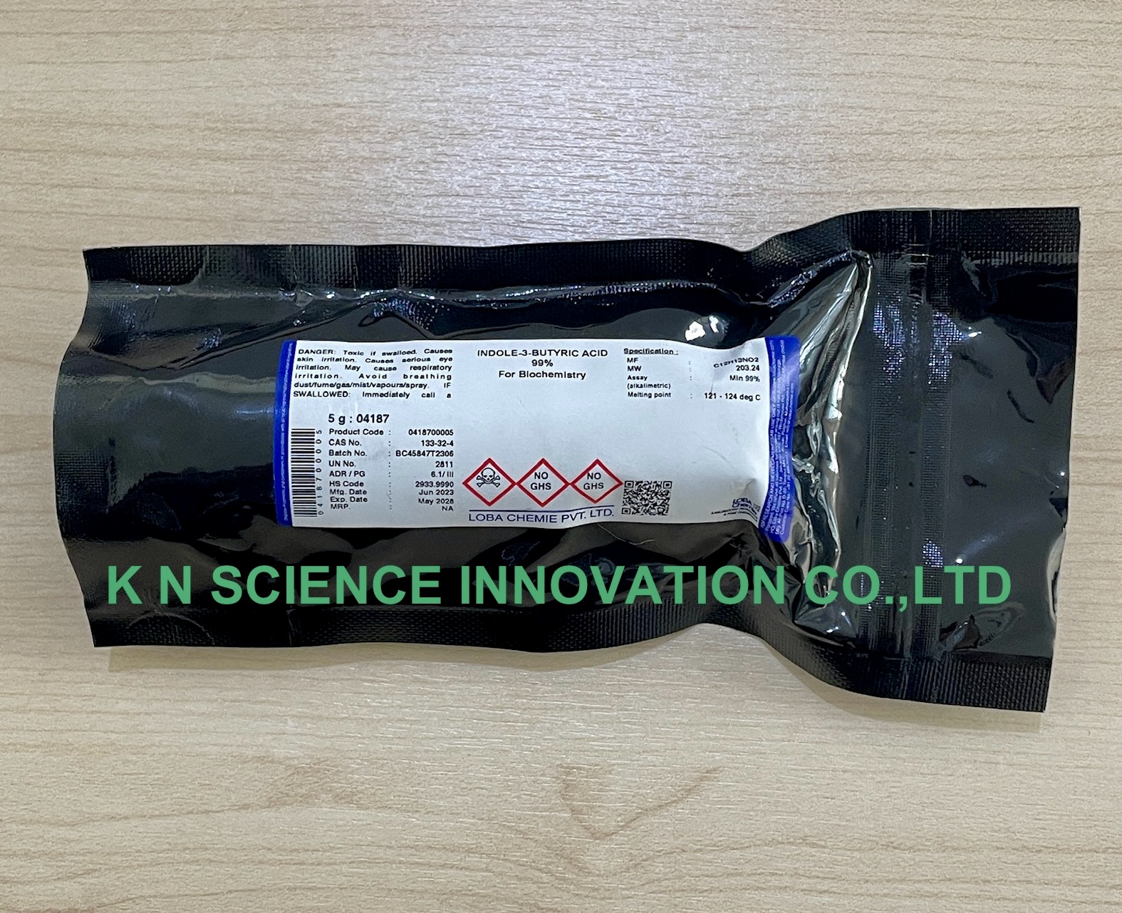 Indole-3-Butylic acid (IBA), For biochemistry 133-32-4, 25 g , Loba 0418700025