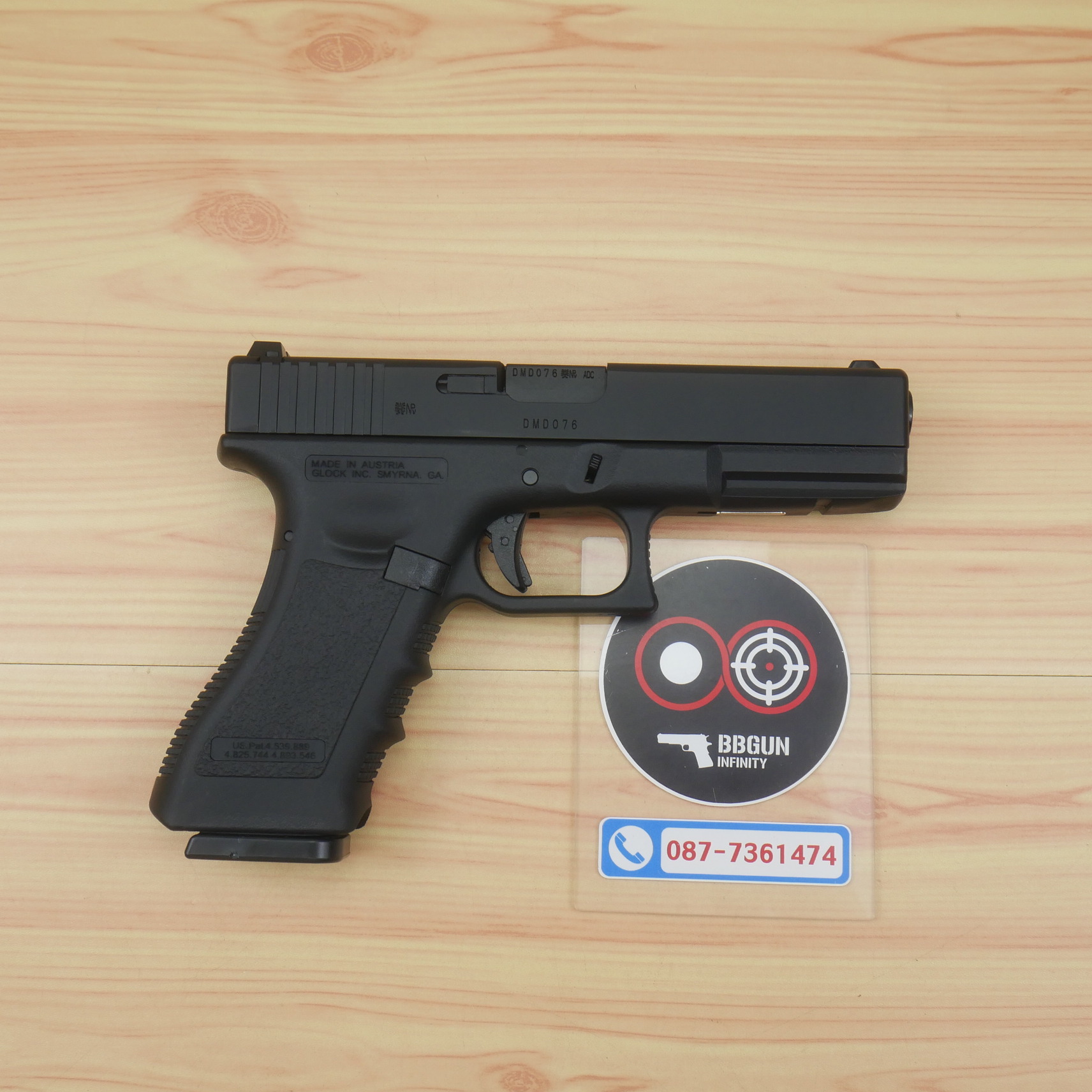 บีบีกันอัดแก๊ส Army Armament R17 Glock17 gen 3 สีดำ BB GUN