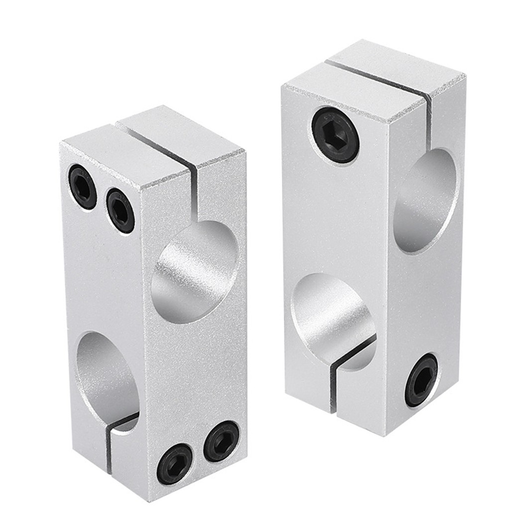 FXC ตัวยึดแกนเหล็ก 2ทาง ขนาด 6mm-20mm Aluminum Alloy Optical Axis Cross Clamp Joint ตัวยึดแกนออปติคอลแบบตั้ง ตัวจับยึดเสาแบบหนีบ อลูมิเนียมอัลลอยด์ FXC-6-6/8-8/10-10/12-12/16-16/20-20 ตัวยึดแกนแนวขวาง