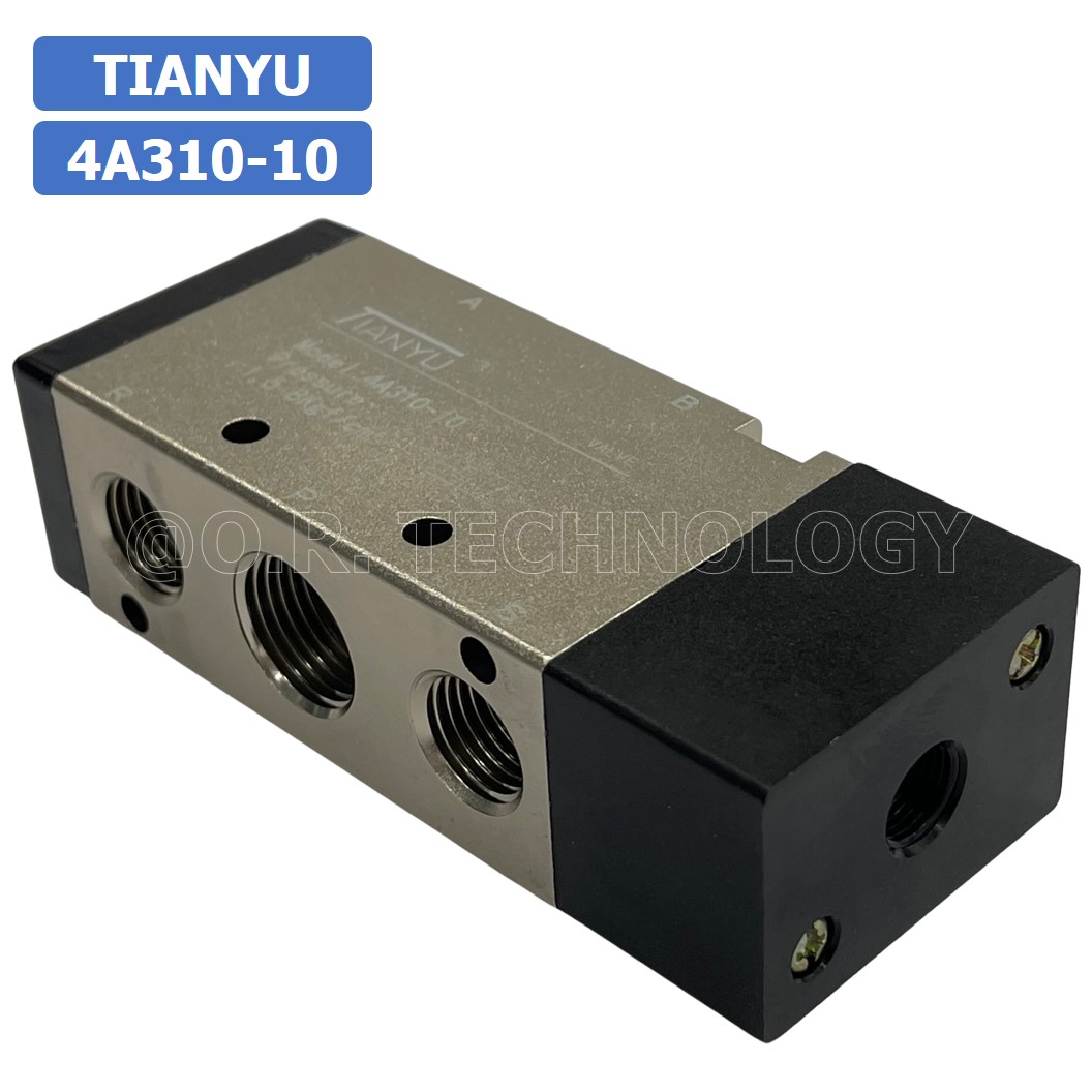 (1ชิ้น) 4A310-10 วาล์วควบคุมด้วยลม 1 ข้าง 5/2 Single Air Control Valve Pneumatic TIANYU