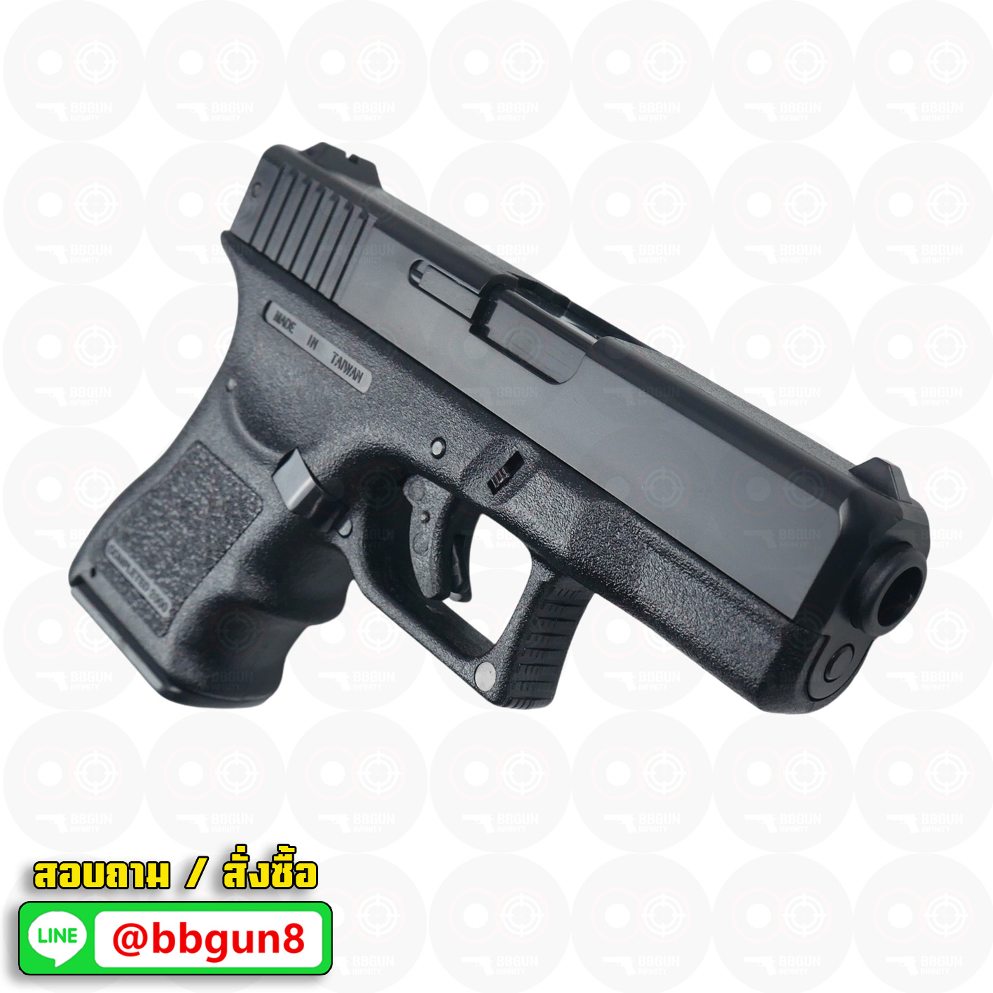 ปืนอัดลมสปริงชักยิงไต้หวัน HFC HA-119 Glock 19 Full marking