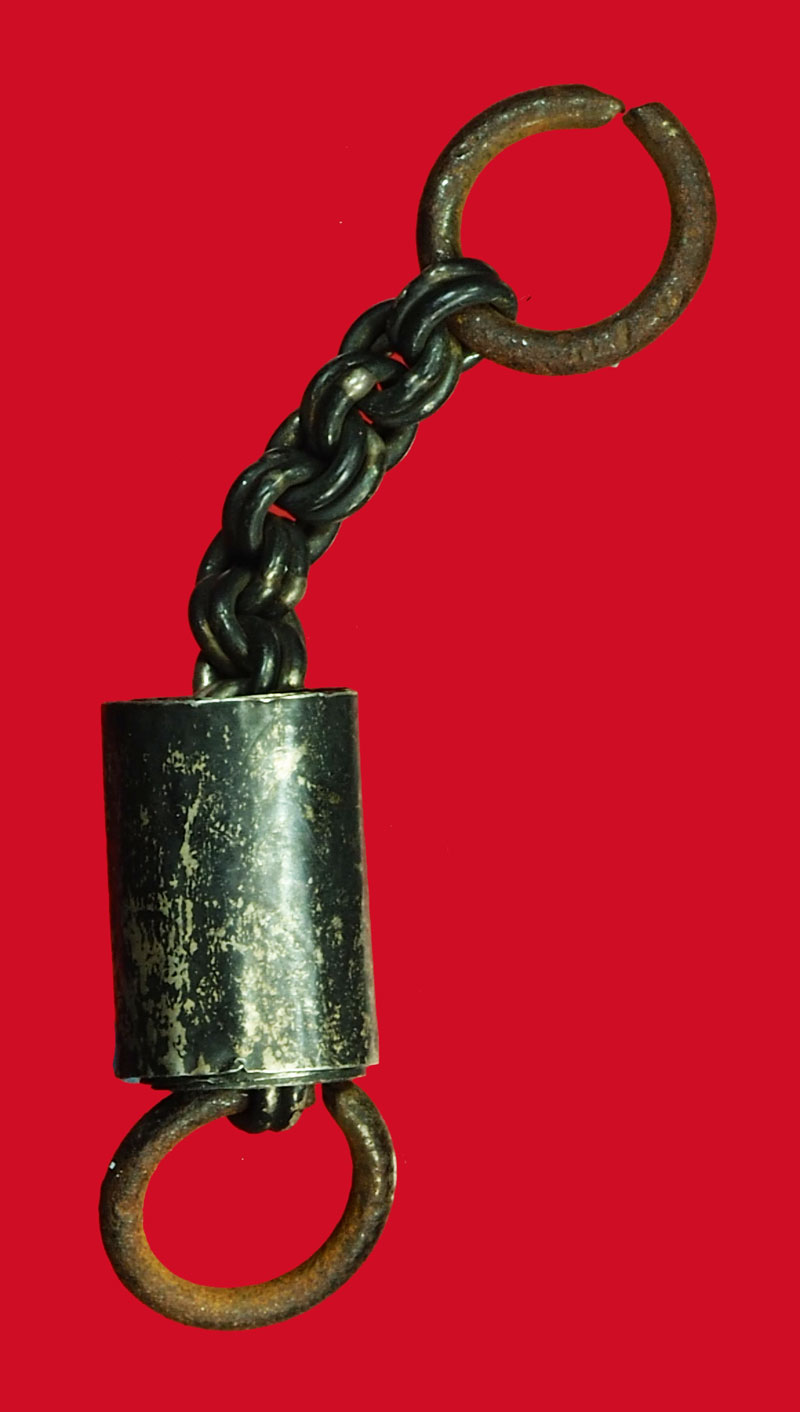 ขายแล้ว*36038 ตะกรุดม้วนลูกอม ทำด้วยเงิน ไม่ทราบที่และปีสร้าง 12