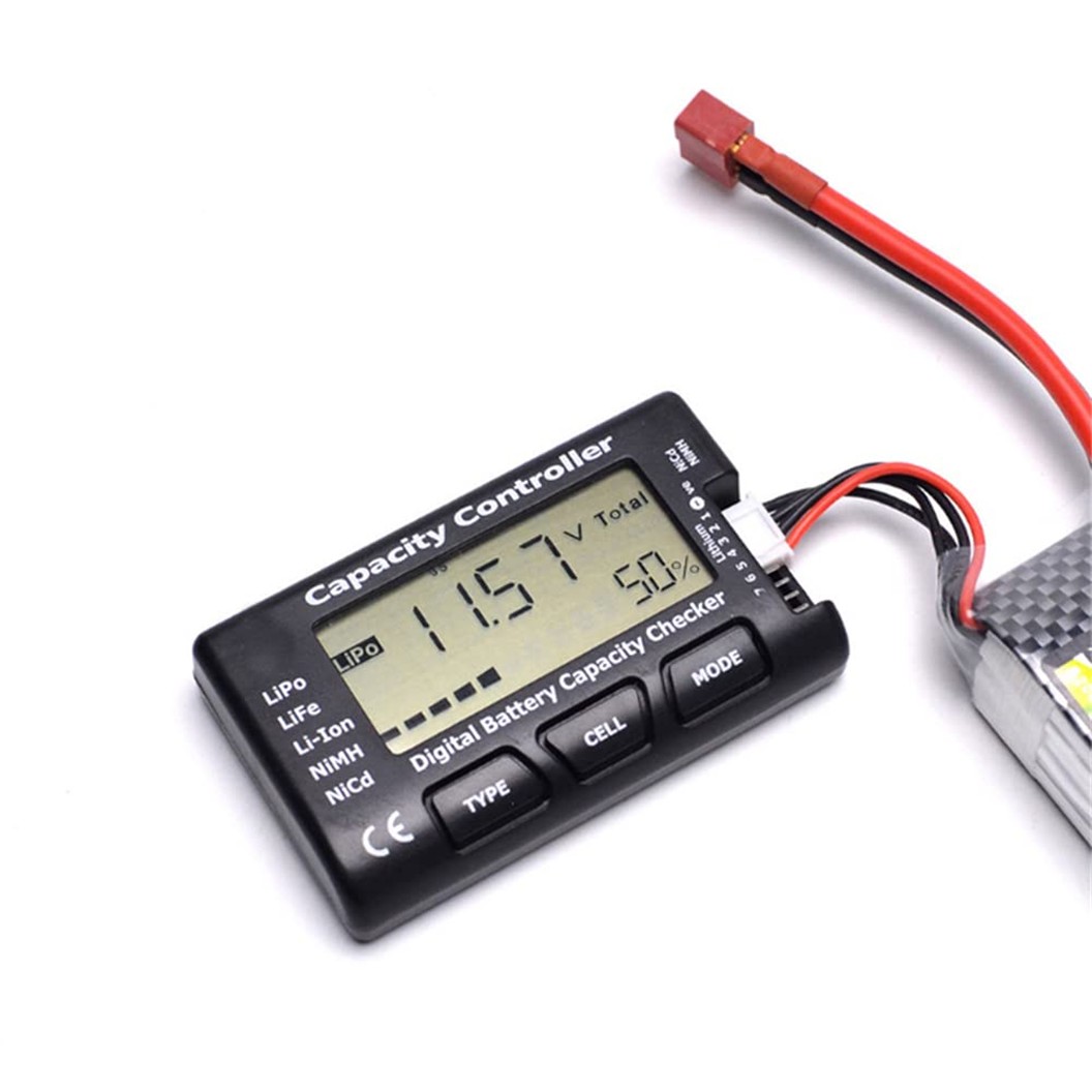 Cellmeter-7 เครื่องวัดแบตเตอรี่ Digital Battery Capacity Voltage Checker RC Cell Meter LiPo LiFe Li-ion NiMH เครื่องวัดความจุแบตเตอรี่