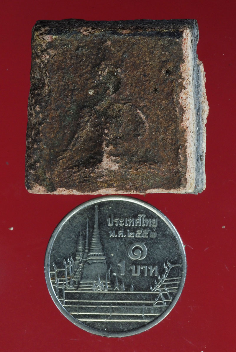 *28702 พระแผงสิบชาติ ตัดเดี่ยว กรุวัดกระชาย อยุธยา เนื้อดิน 13