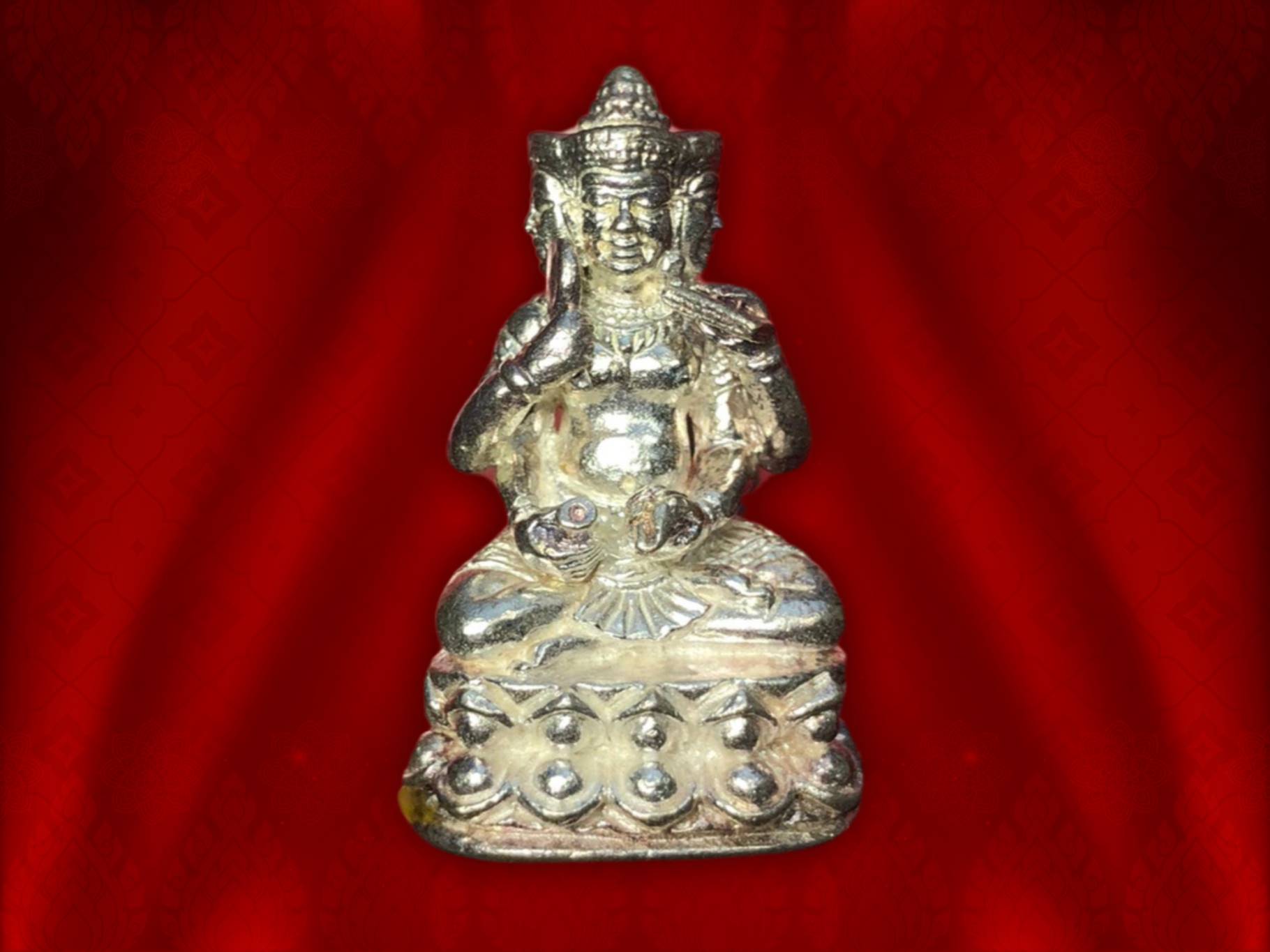 กริ่งพระพรหม เนื้อเงิน ปี 2544 วัดบวรนิเวศวิหาร จัดสร้างเป็นที่ระลึกสมโภชหิรัณยบัฏ พระพรหมมุนี (จุนท์ พฺรหฺมคุตฺโต) อดีตเจ้าอาวาสวัดบวรนิเวศวิหาร No.148 ตอกโค๊ต กล่องเดิม หายากครับ