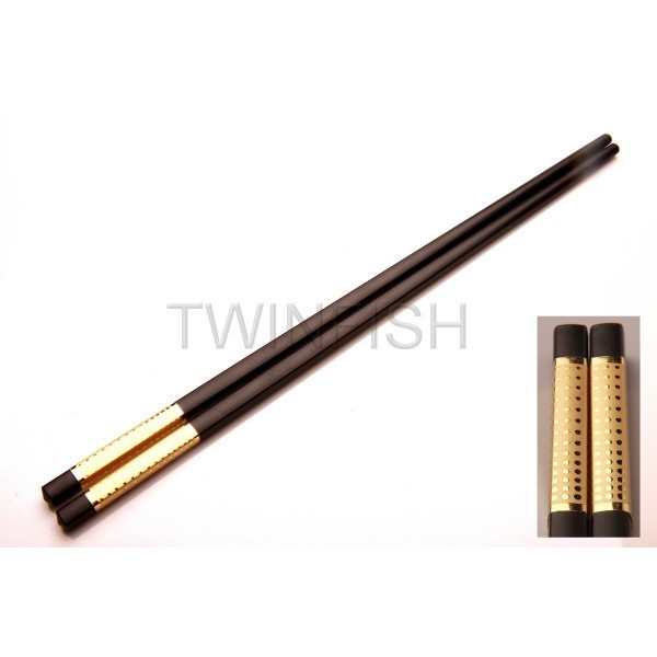 #Set 4คู่ CS-A1 ตะเกียบเบกาไลค์ลายสีทอง