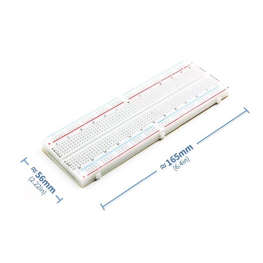 บอร์ดทดลอง 400จุด/830จุด/840จุด Breadboard Protoboard Solderless โฟโต้บอร์ด Bread board MB-102/GL-12 บอร์ดทดลองเล็ก/ใหญ่ 400/830/840Hole /โมดูลจ่ายไฟ 3.3V 5VDC
