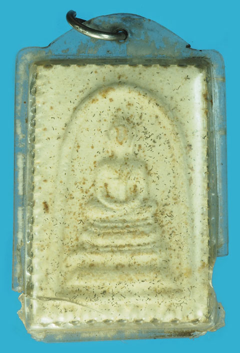 *37217 พระสมเด็จวัดราชนัดดา ปี 2515 เนื้อผง เลี่ยมพลาสติกเก่าวินเทจ (หลวงพ่อกวย วัดโฆษิตตรารามร่วมปลุกเสก) 9