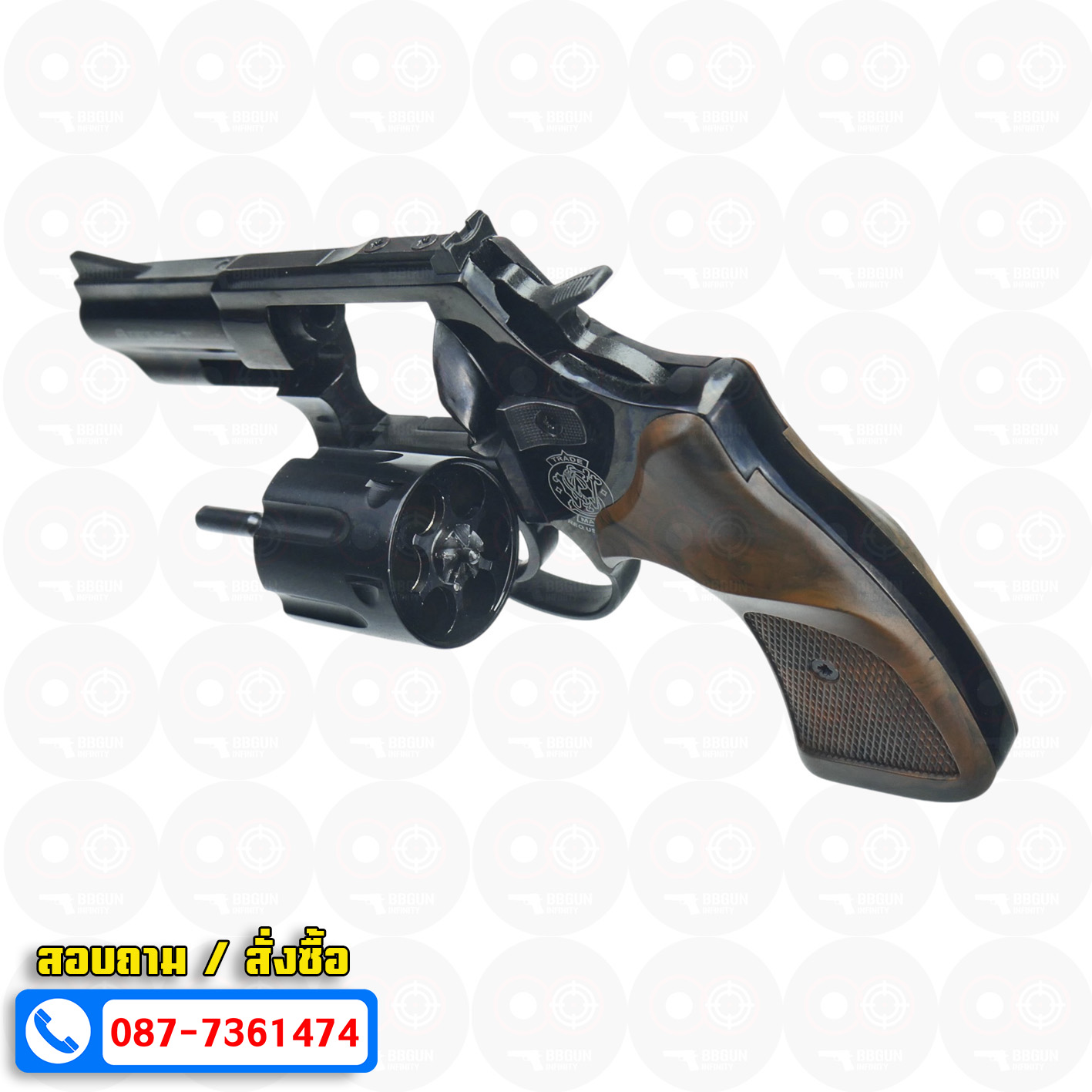 Ekol Viper 3 นิ้ว สีดำ ปืนแบลงค์กันลูกโม่ Blank Gun Revolver 3" Black (แถมกล่องใส่ปืน)