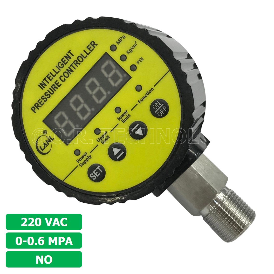 (1ชิ้น) LY-810 220VAC 0.6MPA สวิทช์แรงดันดิจิตอล เกจวัดแรงดันดิจิตอล Intelligent Pressure Controller Digital Pressure switch เครื่องวัดความดันดิจิตอล