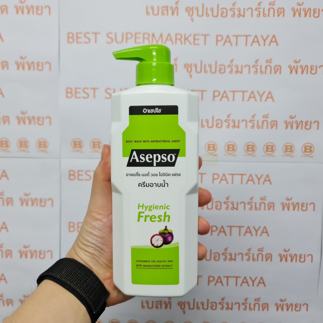 [ยกลัง 12 ขวด]อาเซปโซ ครีมอาบน้ำ 500 มล. [12 Bottles]Asepso Body Wash 500 ml.