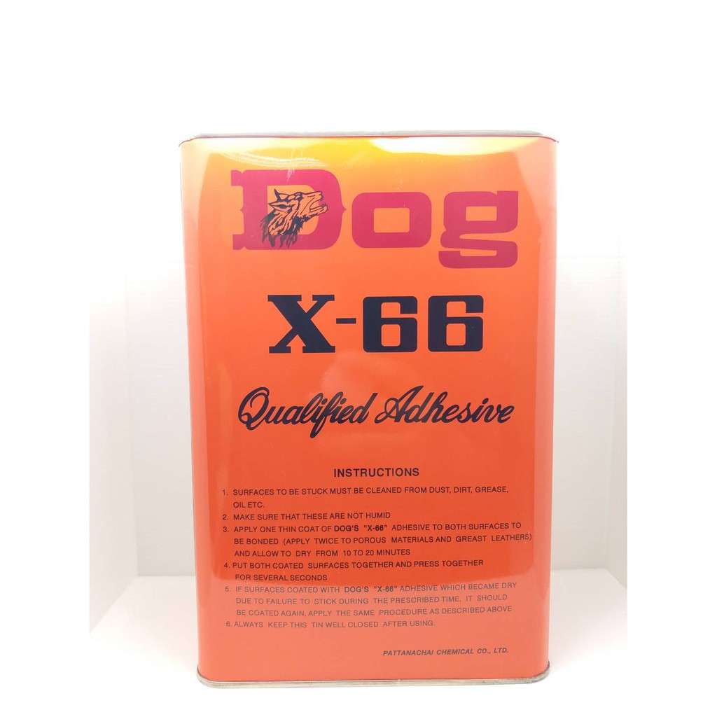 กาวยางอเนกประสงค์ DOG X-66 แกลลอน 3 ลิตร ของใหม่!! (ราคารวมแวท) กาวติดรองเท้า ตราหมา