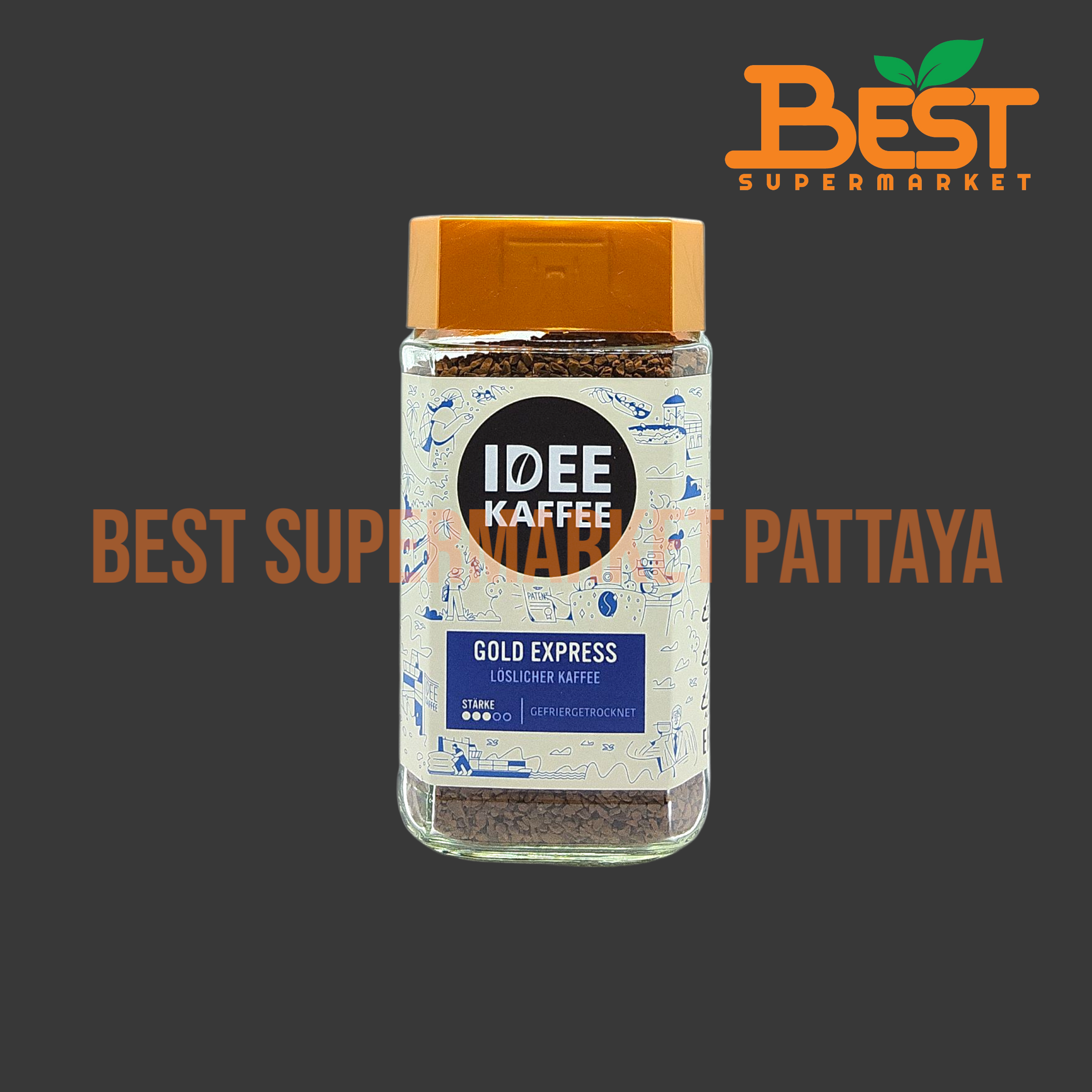 ไอดี คาฟฟี่ โกลด์ กาแฟสำเร็จรูป 100 กรัม. IDEE KAFFEE. Gold Express. 100 g.
