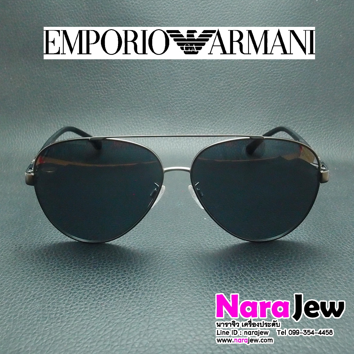 EMPORIO ARMANI แว่นกันแดดผู้ชาย รุ่น EA2046D 3003/6G ของแท้จาก shop หลุดจำนำ