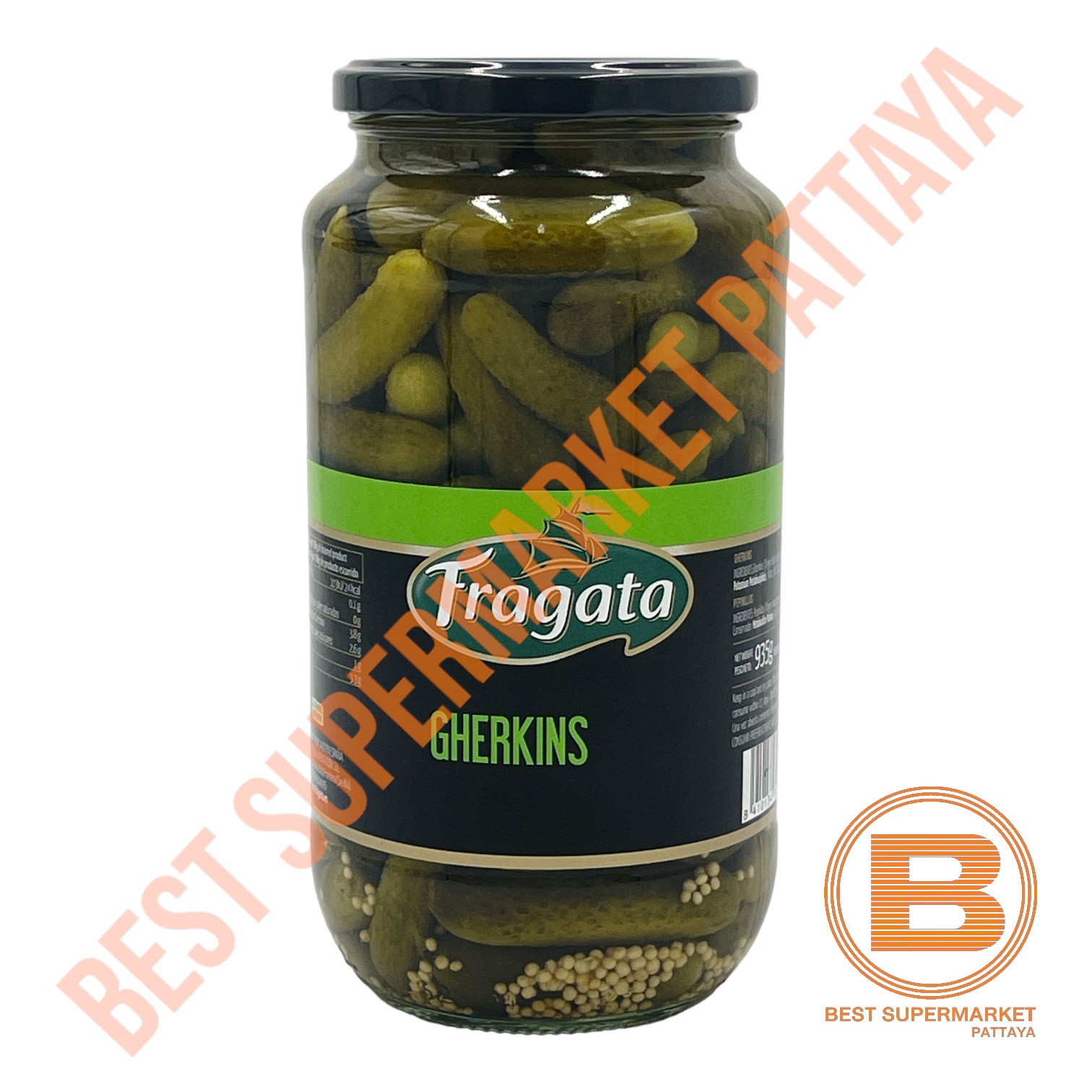 ฟรากาตา แตงกวาดอง 935 กรัม Fragata Gherkins 935 g.
