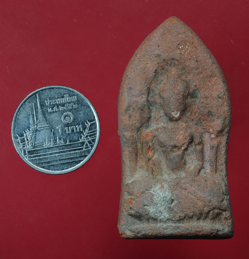 *30145 พระยอดขุนพล ลพบุรี เนื้อดินพระตัดฐานและฝนขอบ 13