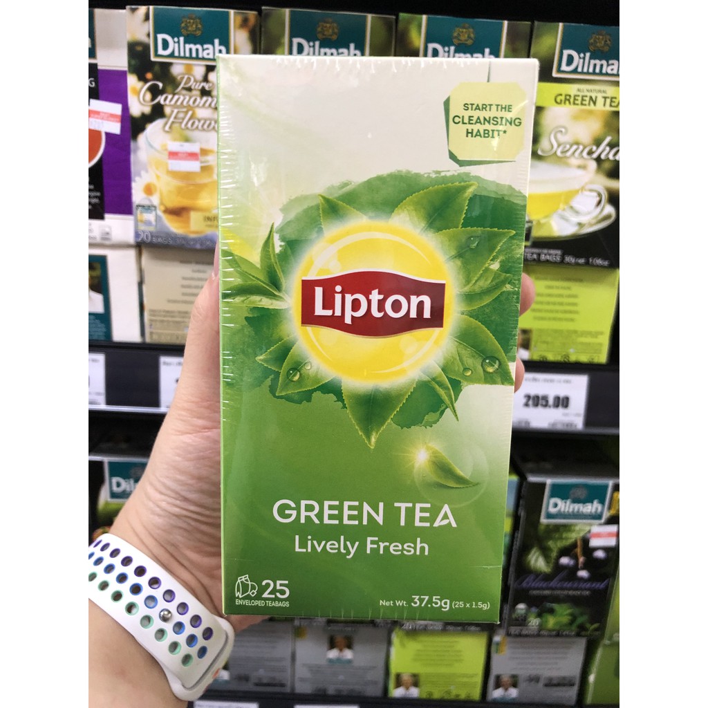 ลิปตัน ชาเขียว กรีนที ชนิดซอง 25 ซอง Lipton Green Tea 25 Sachets