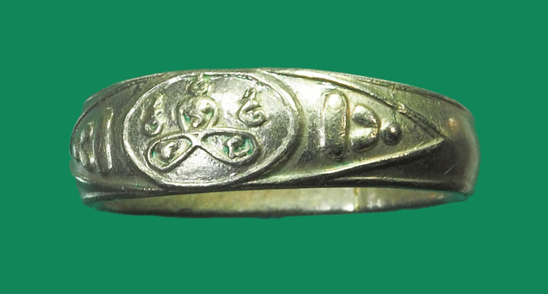 *32069 แหวนหลวงพ่อจาด วัดบางกระเบา ปราจีนบุรี ชุบนิเกิล(ขายแล้ว) 48