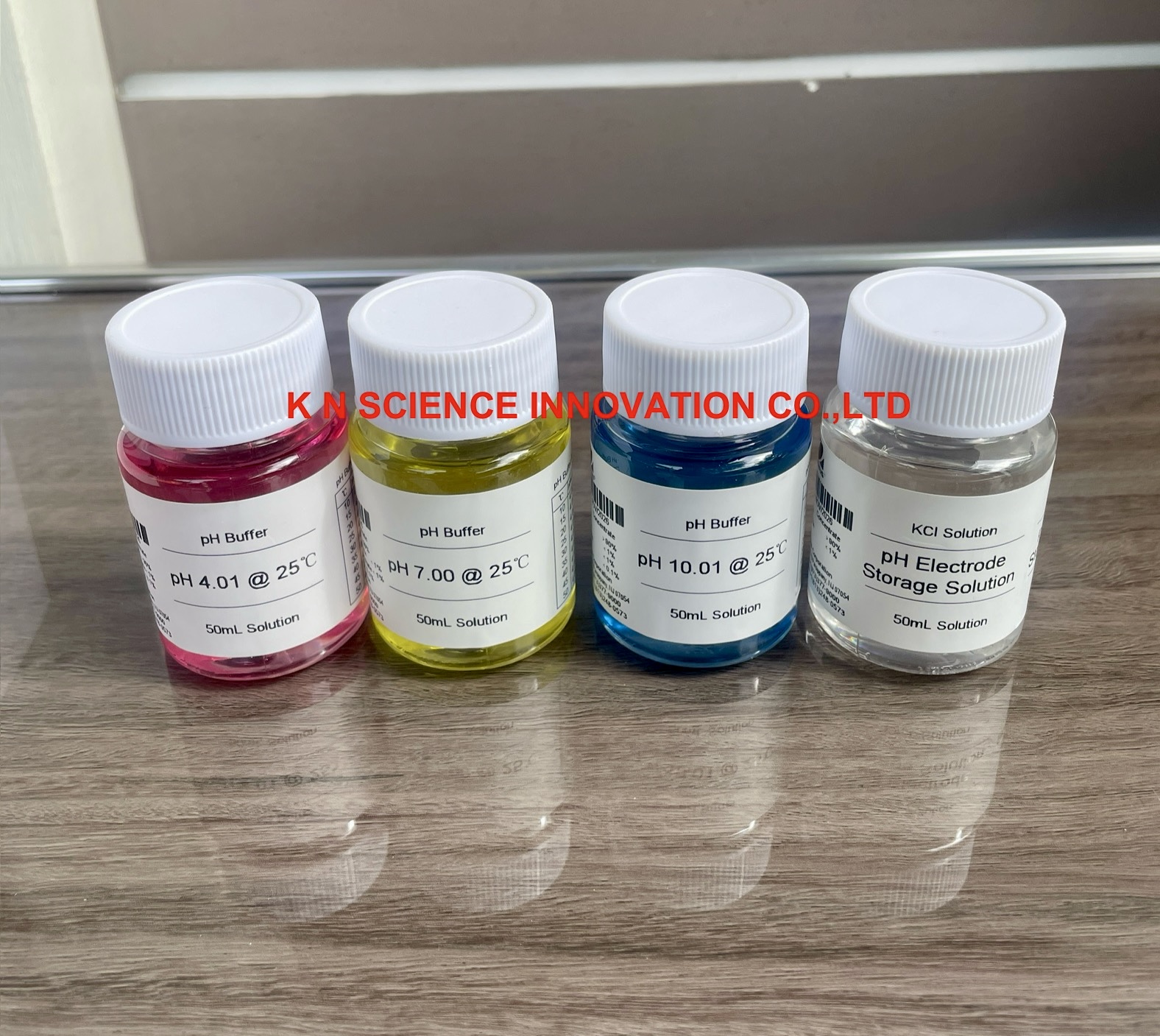 สารละลายบัฟเฟอร์ pH Buffer Mini Kits, 4 x 50ml, ยี่ห้อ OHAUS (สินค้าจัดโปรโมชั่นพิเศษ มีจำนวนจำกัด Exp.Date NOV/2026) 30643404