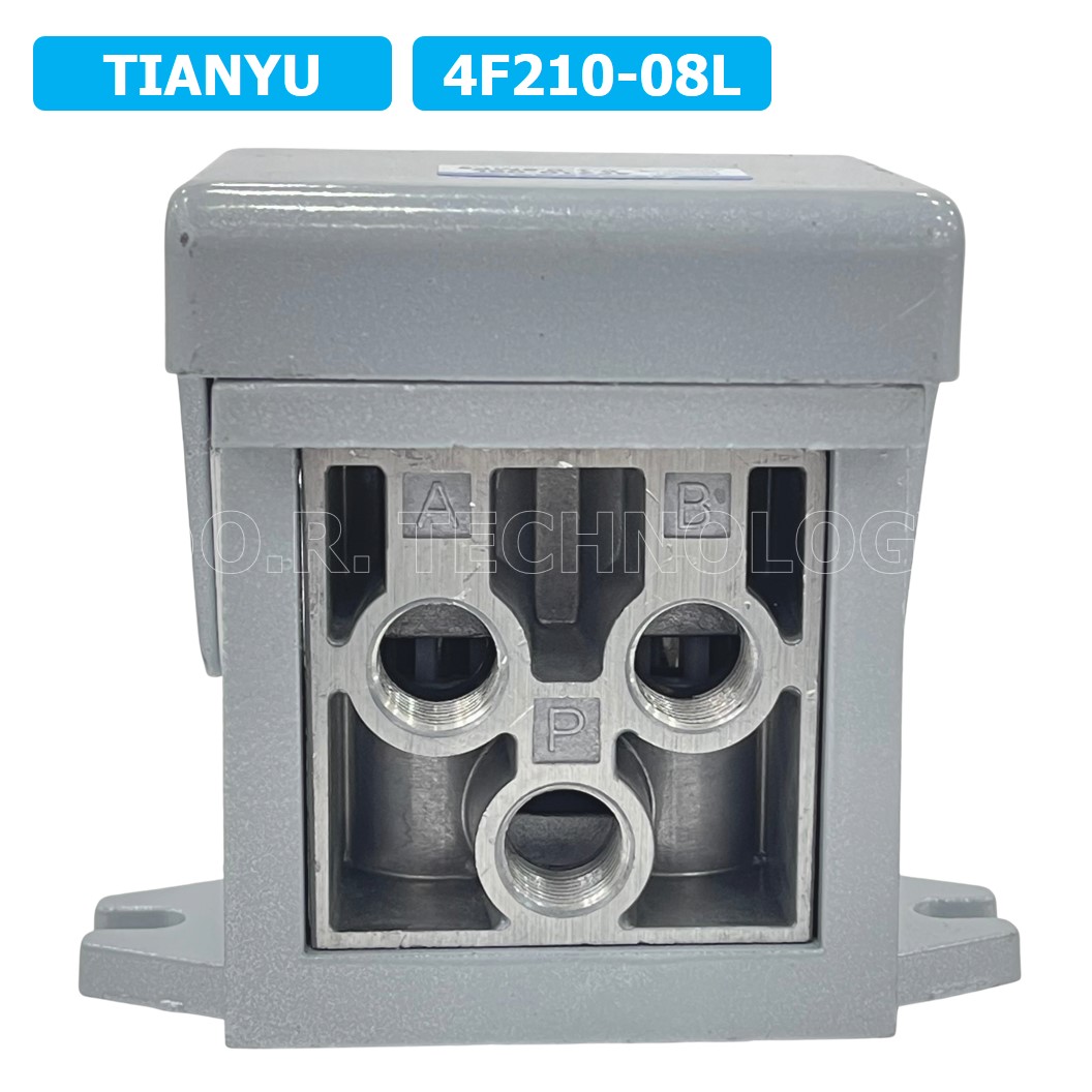 (1ชิ้น) 4F-210-08L เท้าเหยียบลม วาล์วเท้าเหยียบ แบบมีล็อค (self lock) Foot Switch Valve Pneumatic TIANYU 4F210-08L