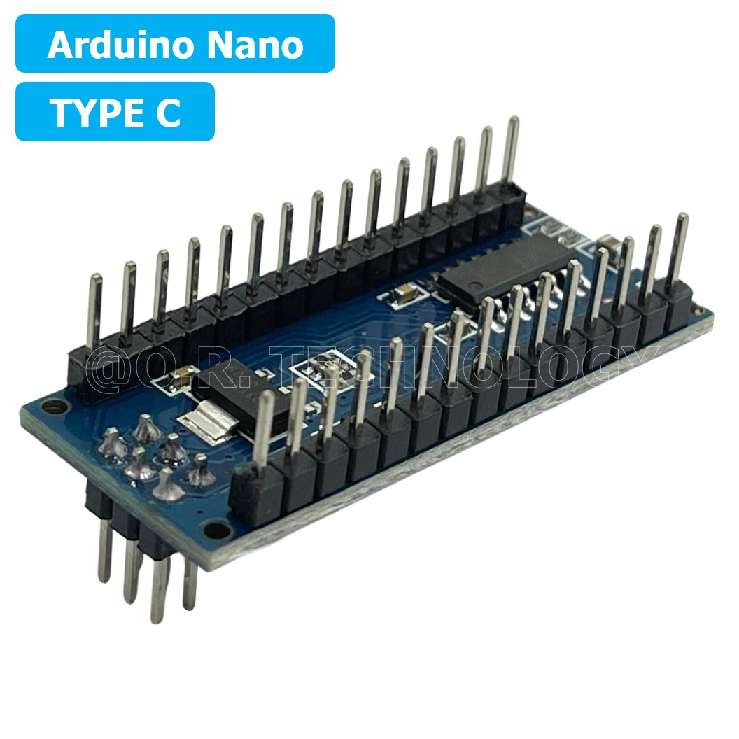(1ชิ้น) AH034 บอร์ดอาร์ดูโน่ Nano V3.0 Type C CH340 Chip Board Atmega328 พร้อมสาย USB (Arduino Nano V3.0 CH340 Chip Board Atmega328 with cable)