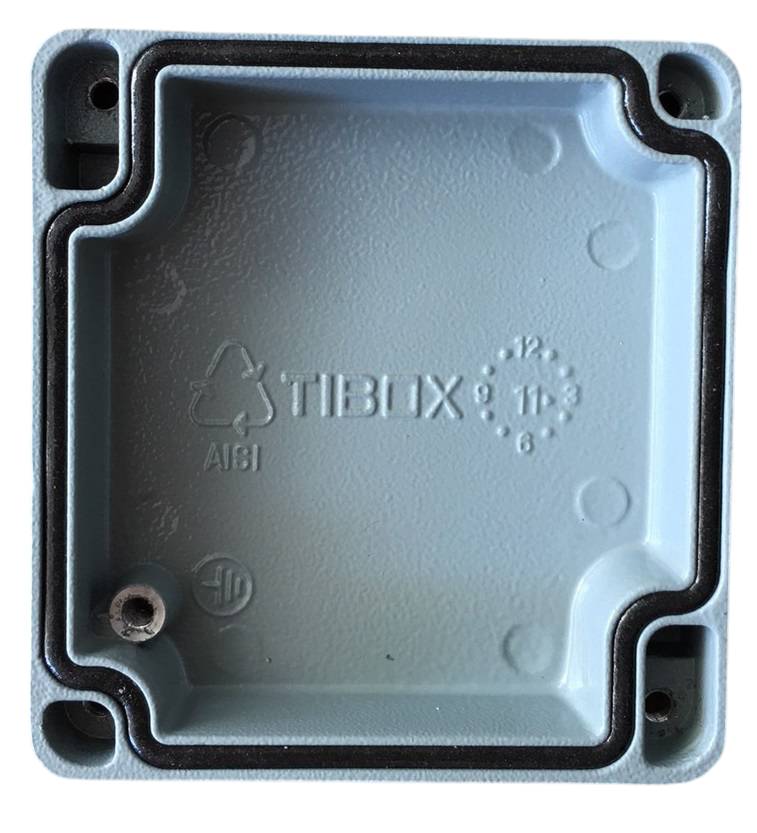 LV0807 กล่องอลูมิเนียม (Aluminum Enclosure IP66) Size :82x77x58mm.TIBOX