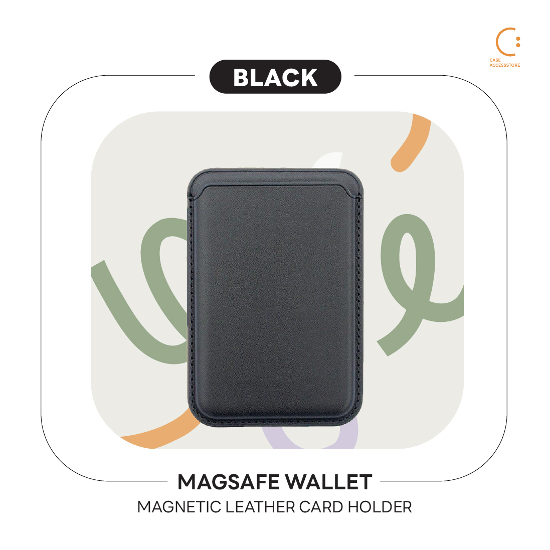 MagSafe Wallet Magnetic Leather Card holder
