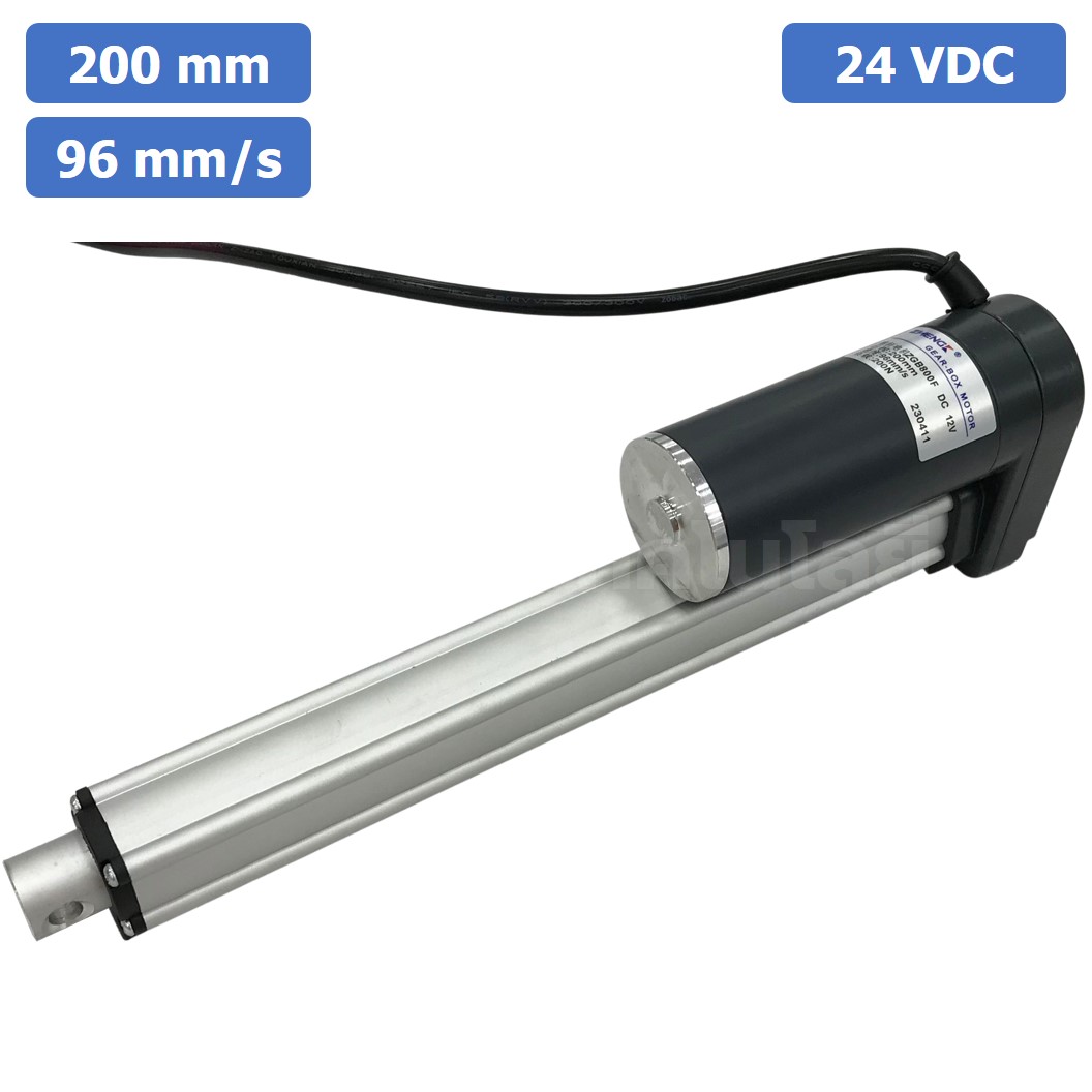 ZGB800F มอเตอร์ก้านชัก ระยะชัก 200mm 96mm/s 24VDC 200N Electric Linear Actuator Putter DC Stroke Length 200mm ZHENGKE พัตเตอร์ไฟฟ้า