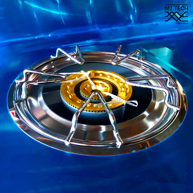 THAI FLOWER เตาแก๊ส หัวเตาคู่ 2 ชั้น โครงสี หน้าสแตนเลส หัวเตาเหล็กหล่อ รุ่น TF-628