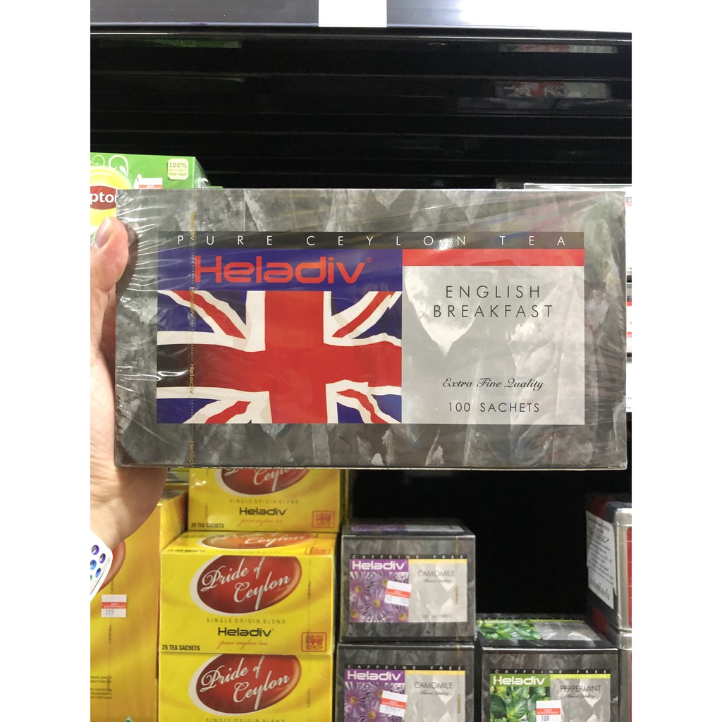 เฮลาดิฟ ชา อิงลิช เบรคฟาสต์ 2 กรัม x 100 ซอง Heladiv English Breakfast 2 g x 100 Sachets