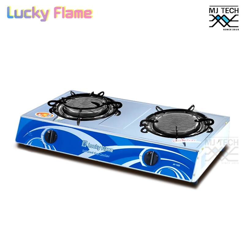 LUCKY FLAME เตาแก๊ส อินฟราเรด หัวเตาเซรามิค หน้าสแตนเลส รุ่น AT-102I