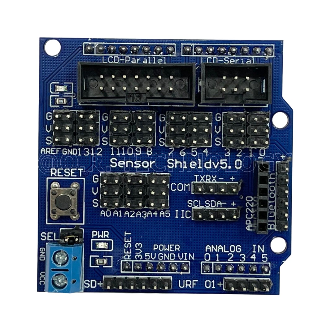 (1ชิ้น) AA030 บอร์ดขยายขา บอร์ดเสริม V5.0 Sensor Shield for Arduino UNO R3 Expansion Board