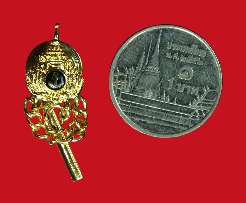 *35407 กลัดติดไทด์ สมอเรือ กระหลั่ยทอง เป็นของสะสม 17