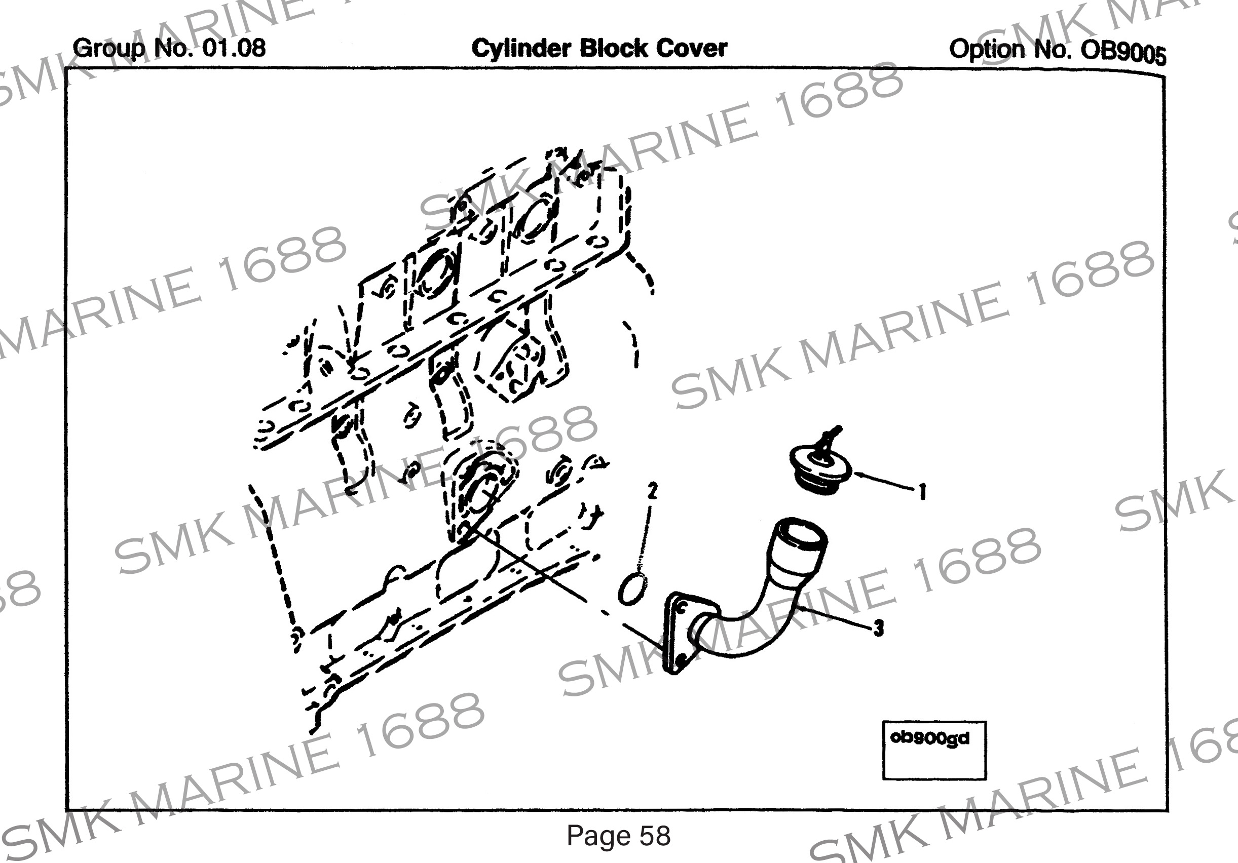 Cummins B Series 101322 Filler Cap / ฝาปิดน้ำมันเครื่อง