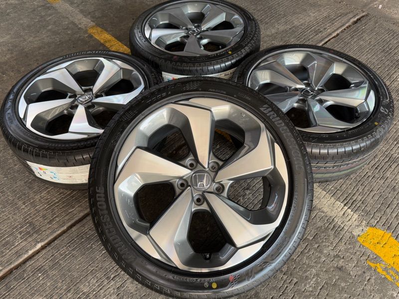 ล้อ Honda Accord G10 ขอบ 18 Top ยางใหม่ Bridgestone Toranza Too5a 🛞 235/45/18ปลายปี23 (1 ชุด 4 วง)