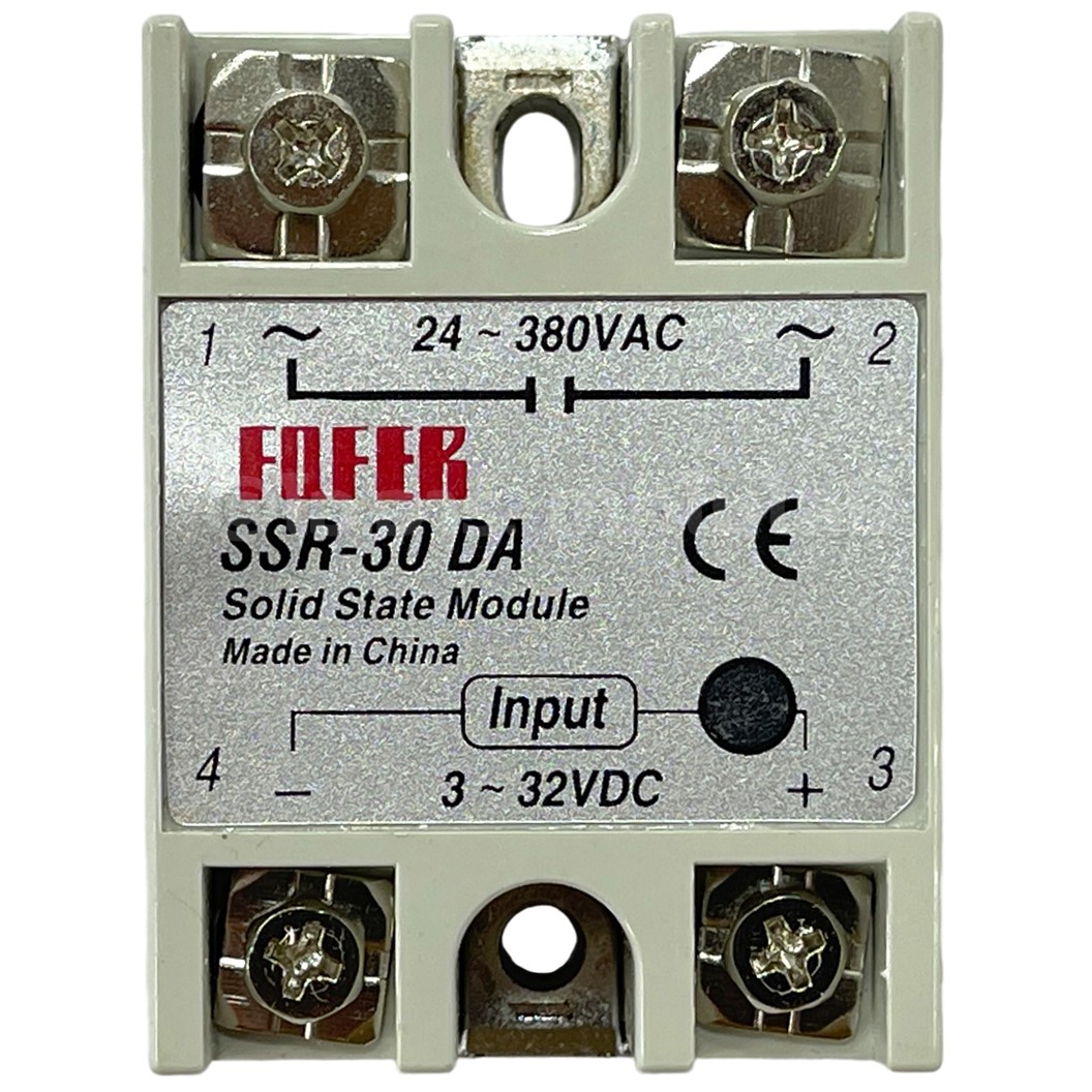 SSR-30DA 30A โซลิดสเตทรีเลย์ Solid State Relay SSR-30 DA (Input 3-32VDC, Output 24-380VAC 30A) รีเลย์แบบไร้หน้าสัมผัส