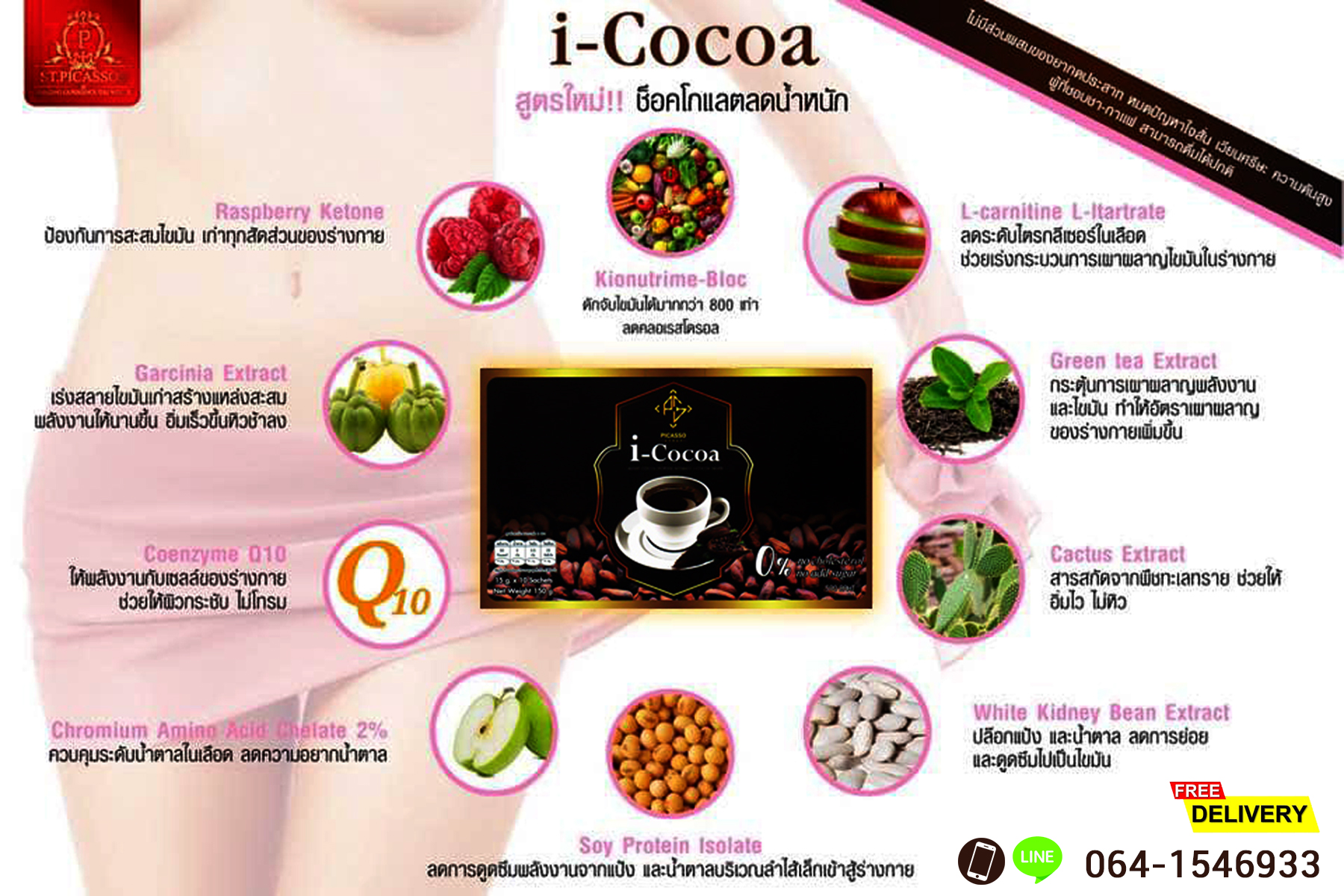 I-Cocoa โกโก้งาดำ นวัตกรรมการซ่อมแซมส่วนที่สึกหรอ ชะลอความเสื่อมสภาพของอวัยวะภายใน กระตุ้นการขับถ่ายและระบบไหลเวียนโลหิต ด้วยสารสกัดที่มีประโยชน์มากมายจากธรรมชาติ