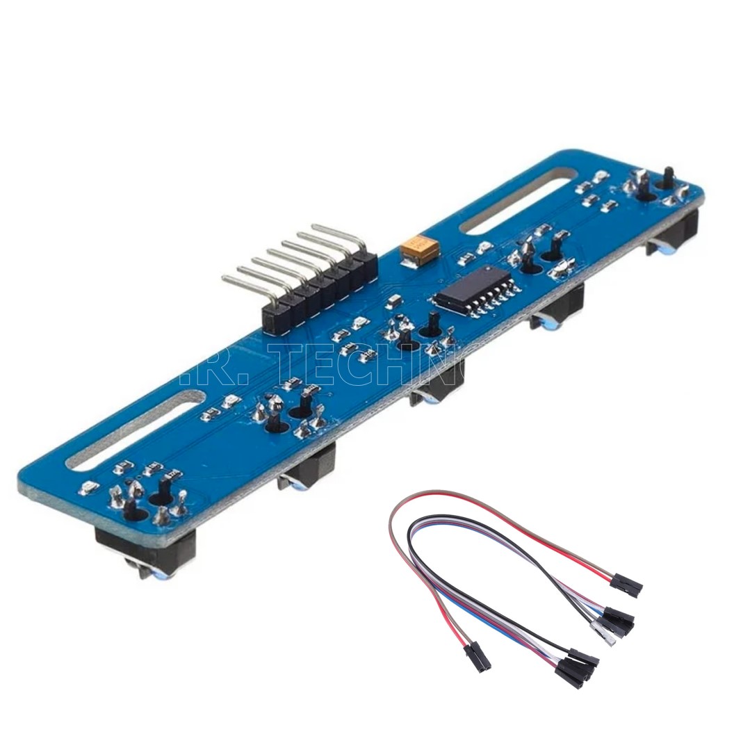 (1ชิ้น) NB142 โมดูล แทรคเส้นสีดำ 5 เซนเซอร์ 5 Channel Tracking Sensor Tracking Module Infrared Sensor TCRT5000L Line sensor