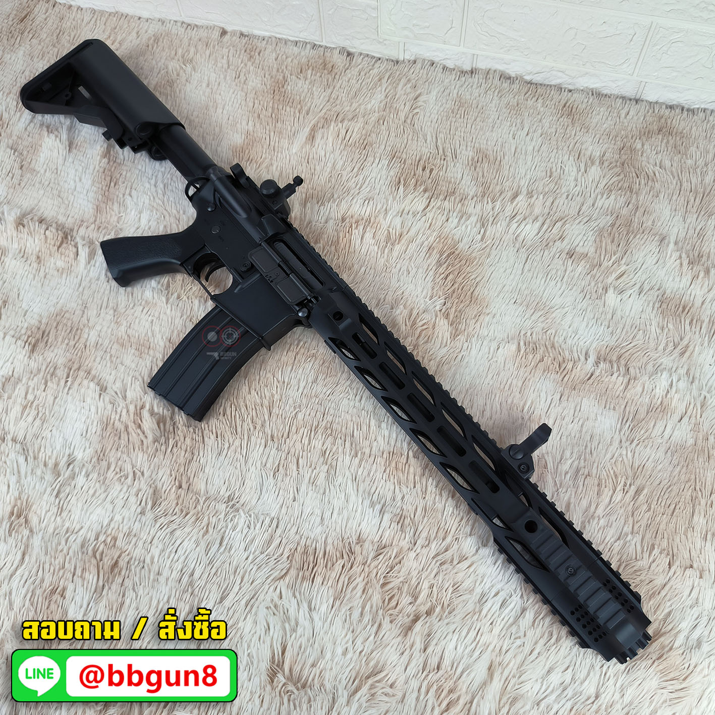 บีบีกันไฟฟ้า CYMA (CM.518) SAI GRY AR-15 AEG BB GUN (แถม Battery ชุดที่ชาร์จ พร้อมเล่น กระสุน)